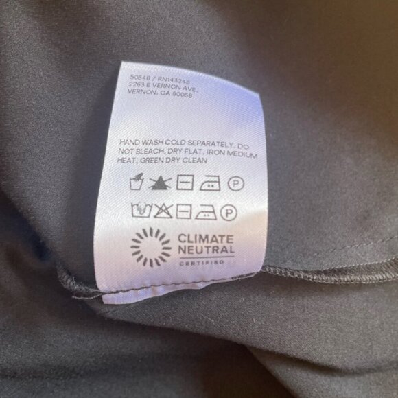 NEW Reformation Lissa Cotton Midi Dress Black Removable Strap | size 4 - Picture 14 of 14